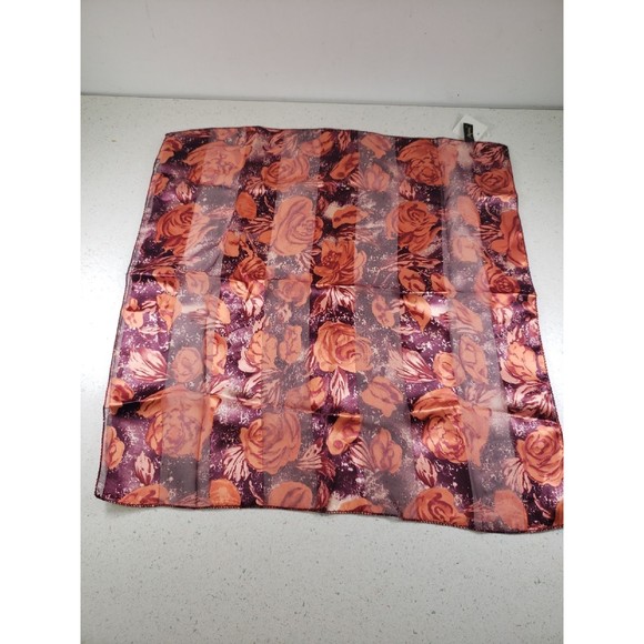 Rose Scarf 18x20 100% Polyester RN 93379 NWT - Picture 3 of 4